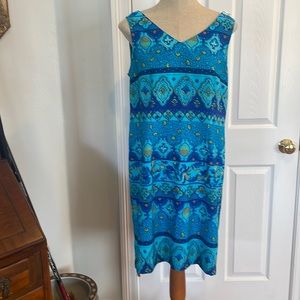 Kathie Lee Dress Turquoise sz12